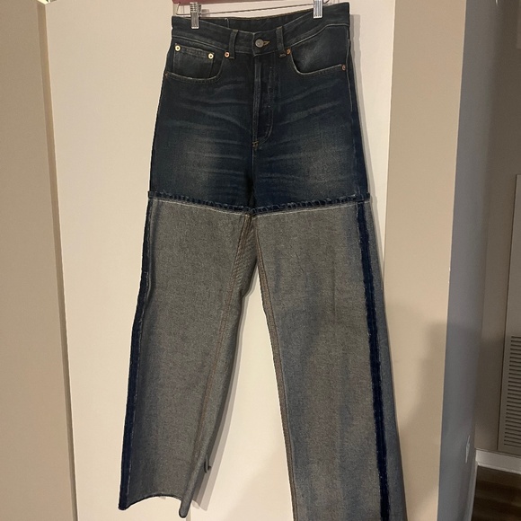 MM6 Maison Martin Margiela Denim - MM6 Maison Margiela Inside Out Jeans